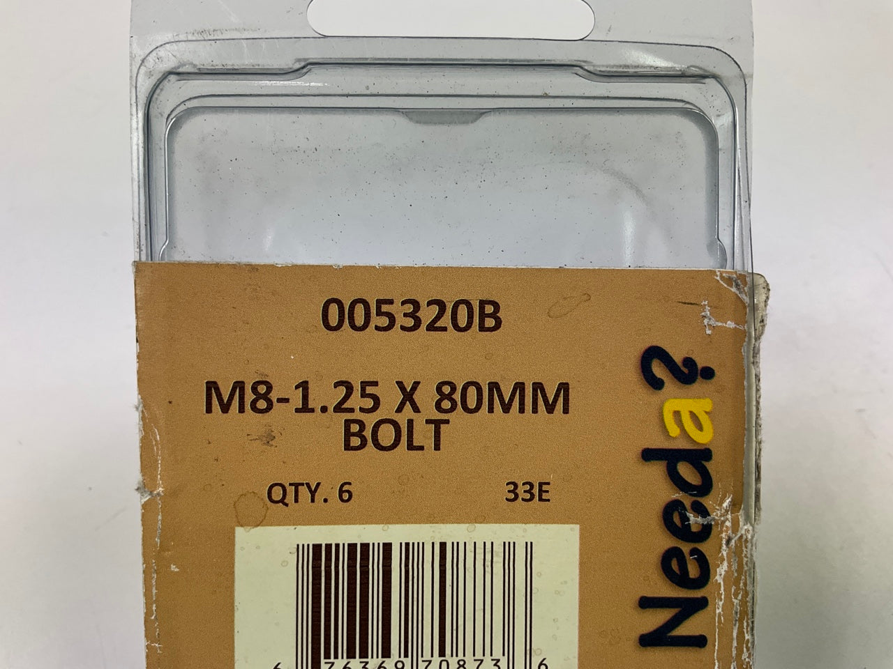 Needa 005320B M8-1.25 X 80mm Bolt - 6 Pack