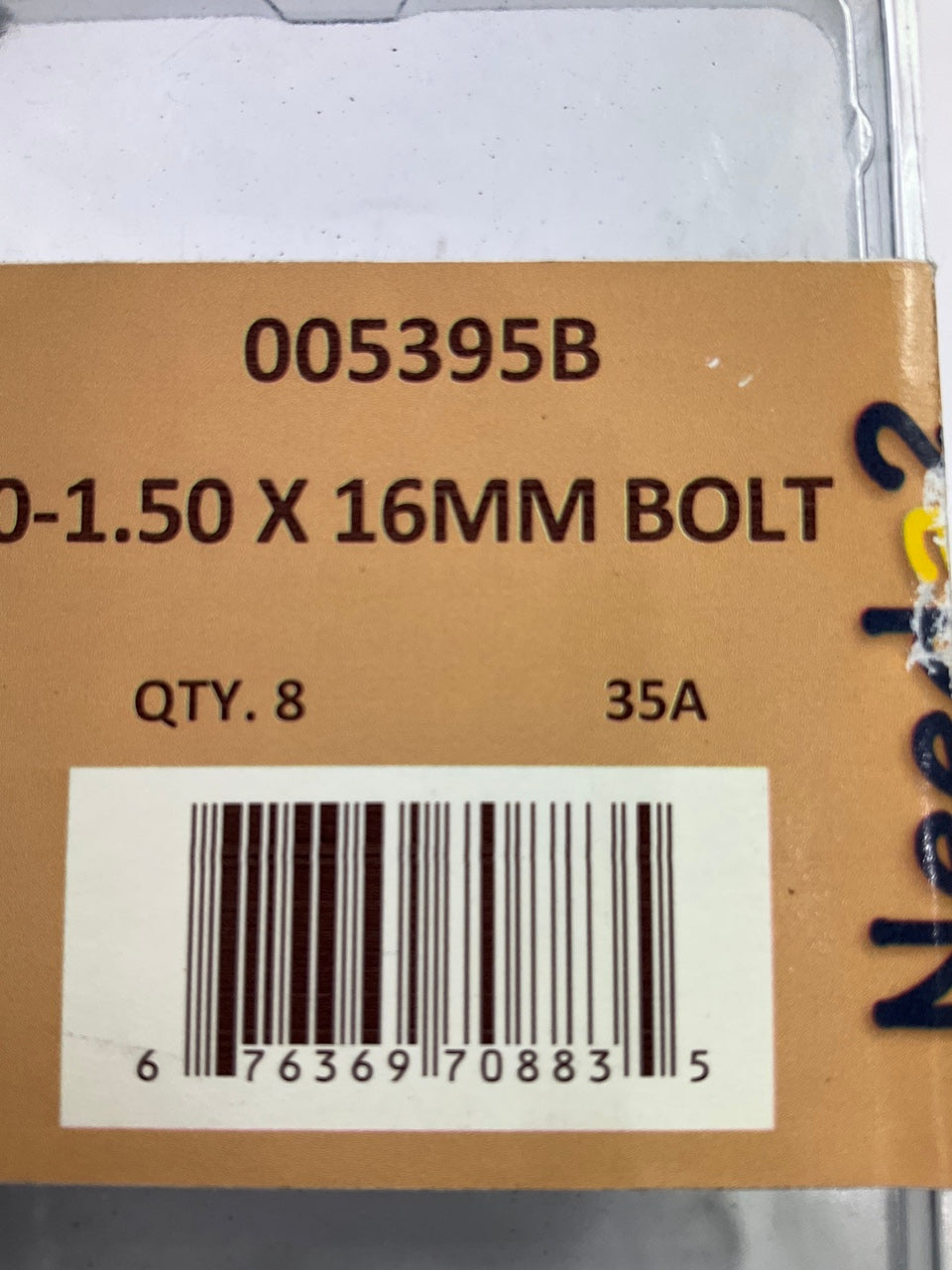 Needa 005395B M10-1.50 X 16mm Bolt - 8 Pack