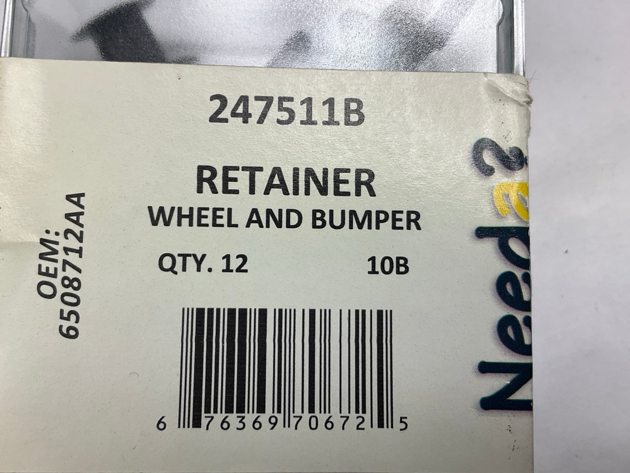 Needa 247511B Front Or Rear Bumper End Cap Mounting Push Pin Retainer Clips 12pc