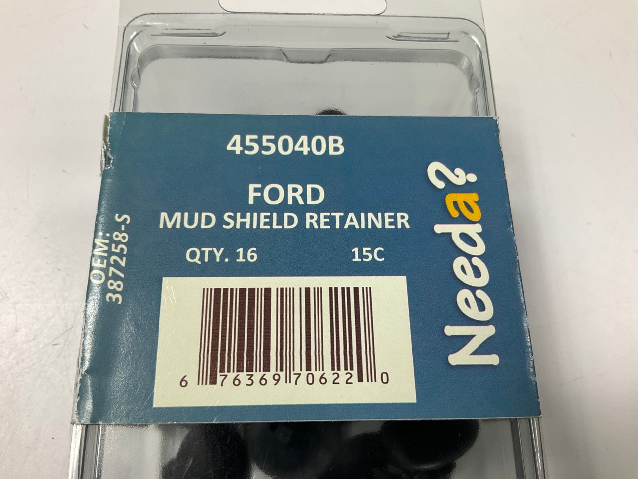 16 PCs Needa 455040B Push-in Panel Mud Shield Retainer Guard Clips Ford 387258S