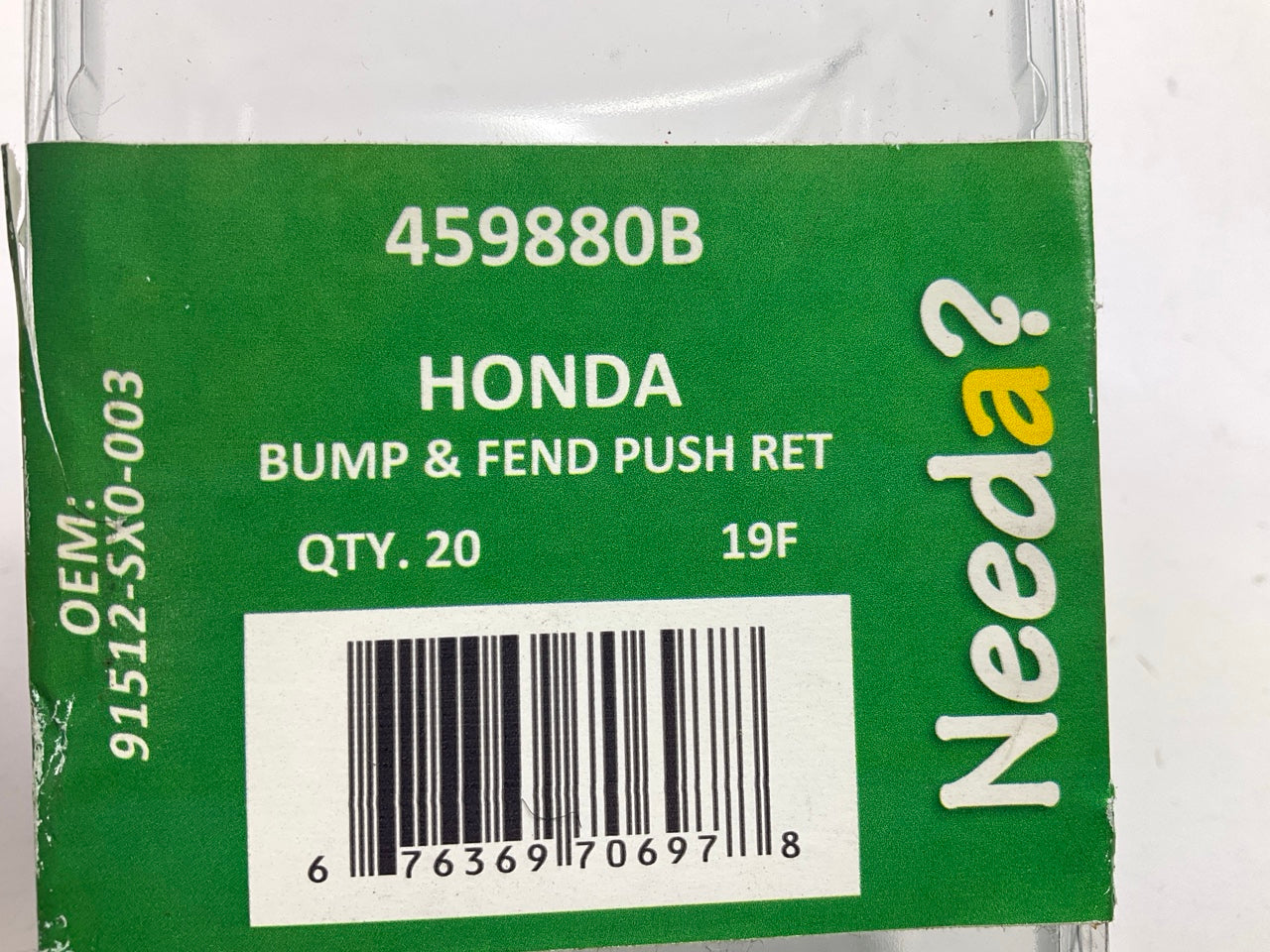 20 Clips - Needa 459880B Honda Bumper, Fender, Splash Shield Push Retainer Clips