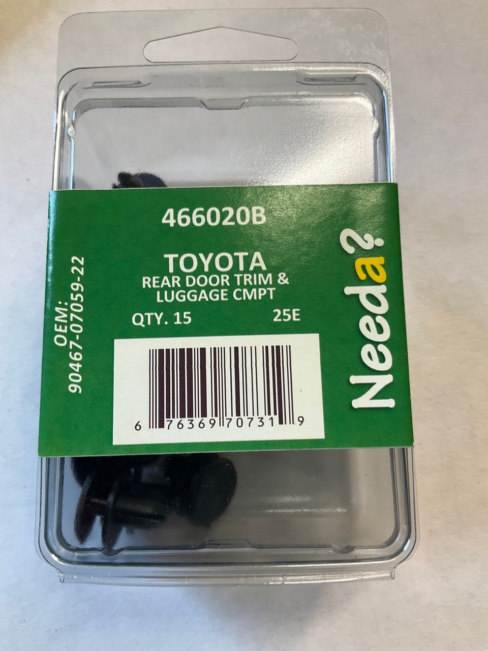 15 Pcs - Needa 466020B Door Interior Trim Panel Retainer Clips 90467-07059-22