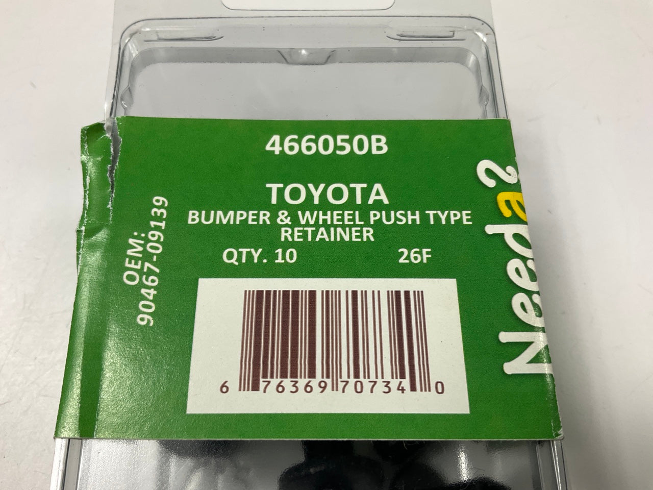Needa 466050B Wheel Arch Trim Retainer Clips - 10 Pack