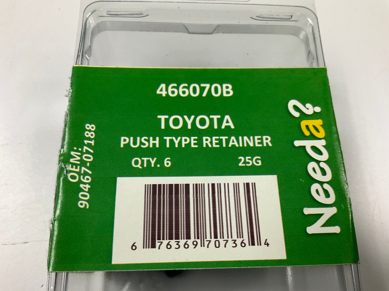 Needa 466070B Mud Guard Retainer Clips Replaces Toyota 90467-07188 - 6 PACK