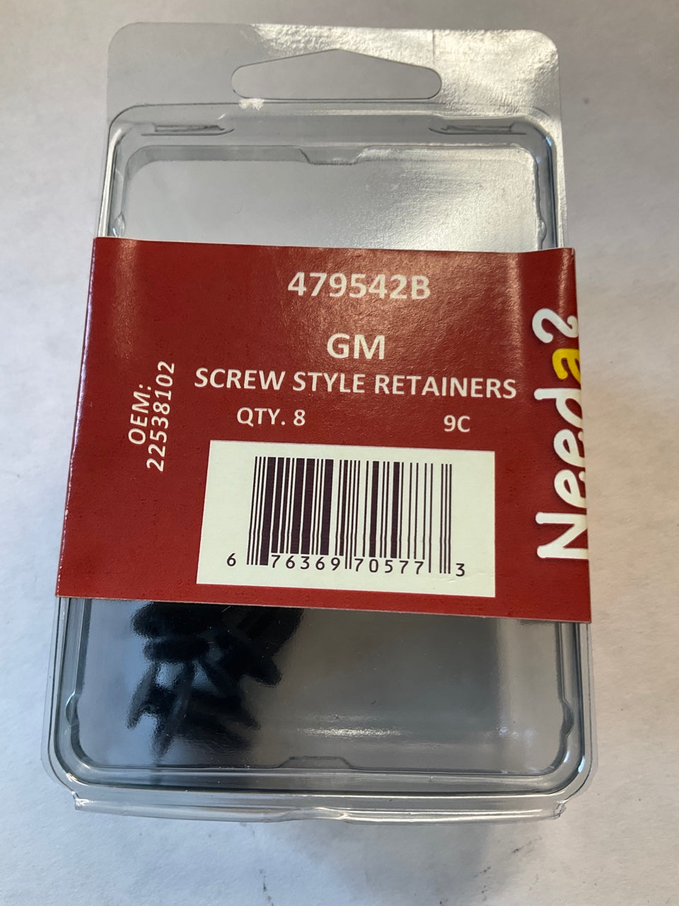 8 PC Needa 479542B ( 22538102 ) Screw Style Retainers Clips