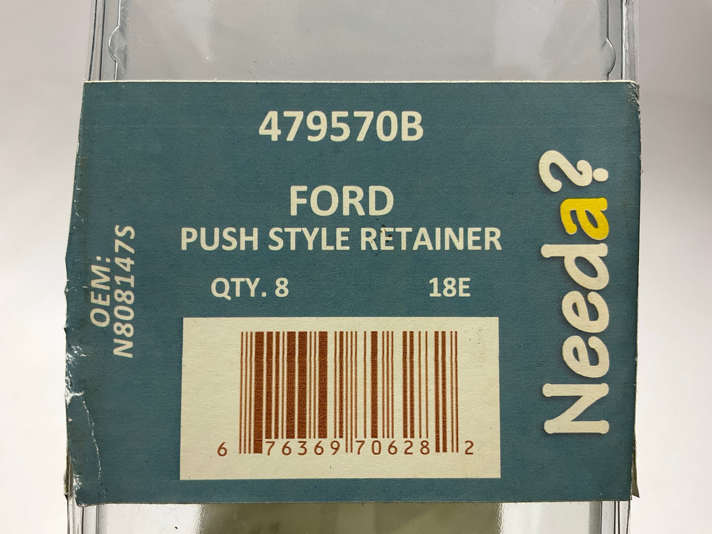 40 Clips - Needa 479570B Rivet-Screw Trim Retainer Clips, Replaces Ford N808147S
