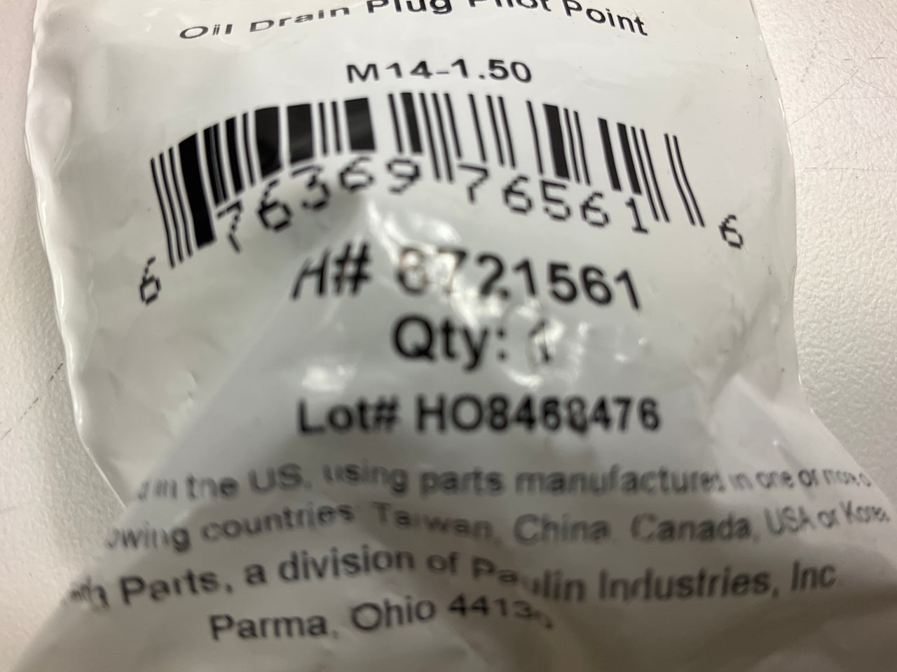 Needa 6721561 Engine Oil Drain Plug
