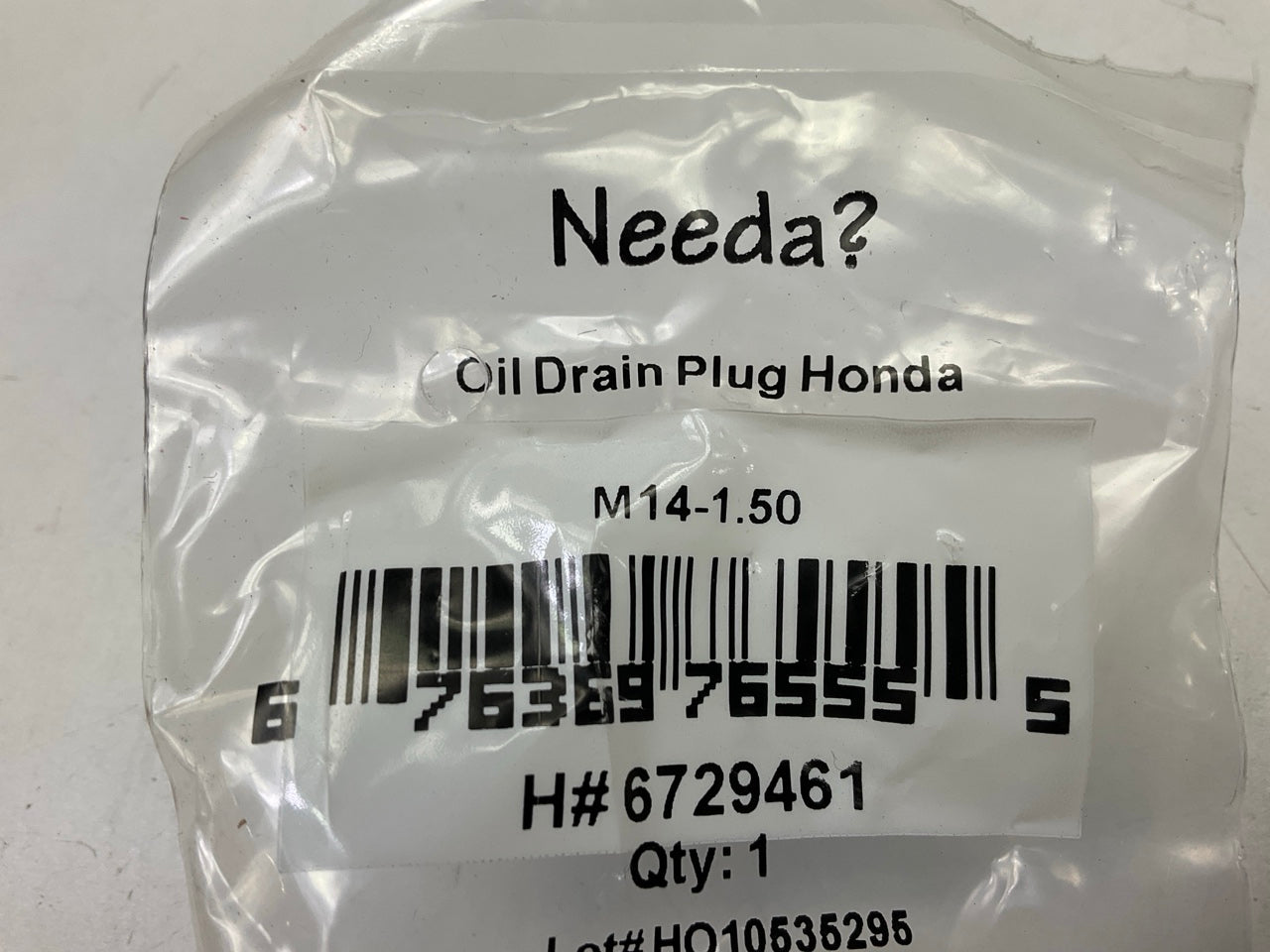 Needa 6729461 Oil Drain Plug - M14-1.50 Thread, Single Plug