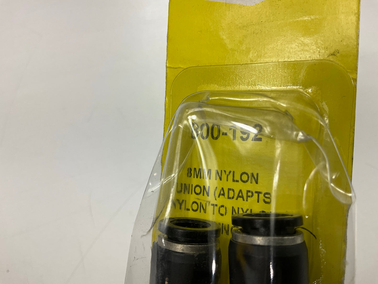 Needa 8mm Fuel Line Connector Fitting Nylon Tubing Shark Bite Union, 2 / PACK