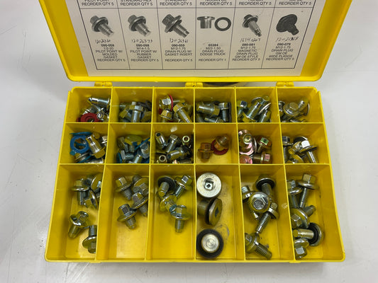 INCOMPLETE, MISSING 3 PCS - Needa 999090 Oil Drain Plug Assortment Kit