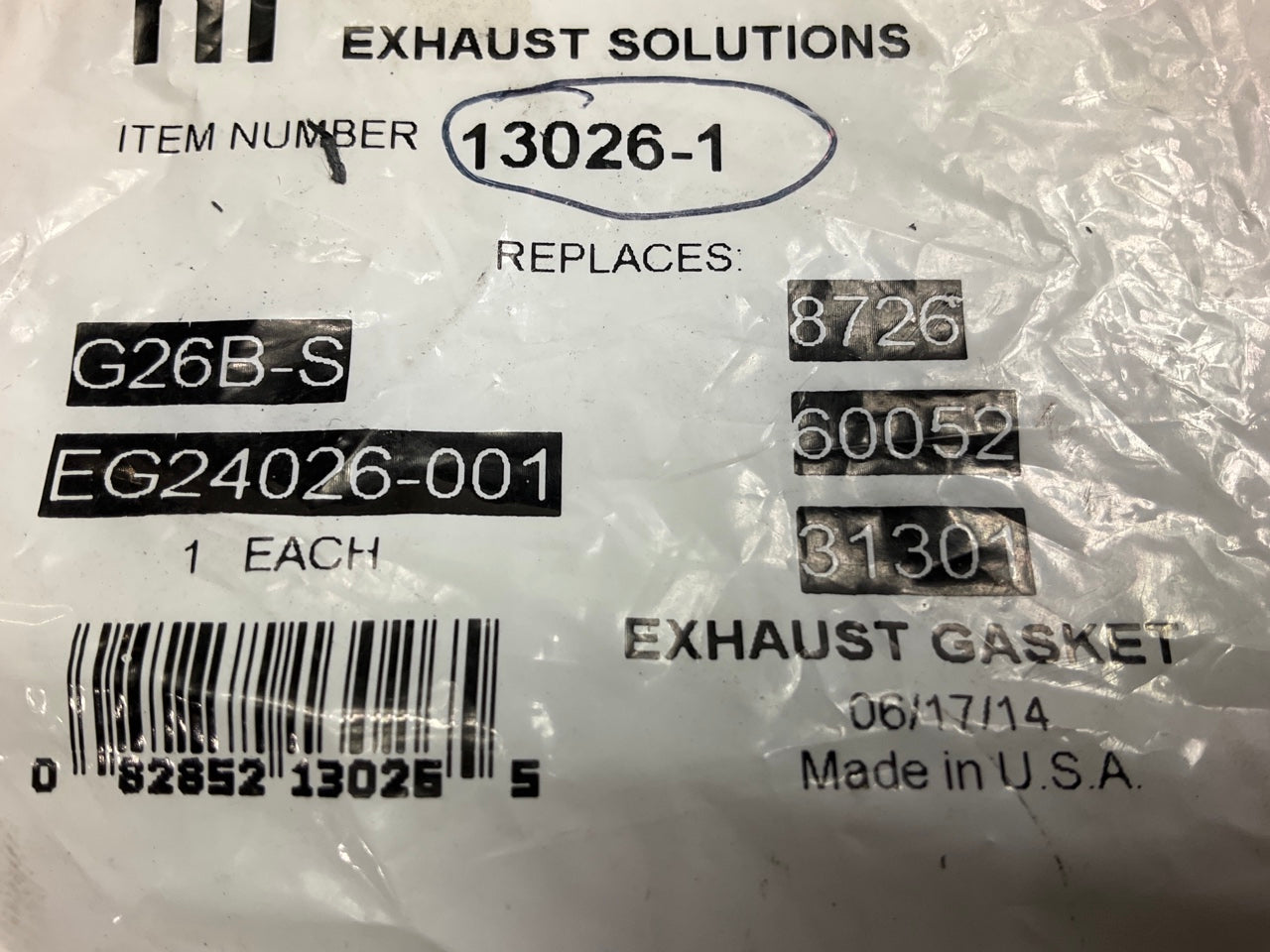 Nickson 13026-1 Exhaust Pipe Flange Gasket
