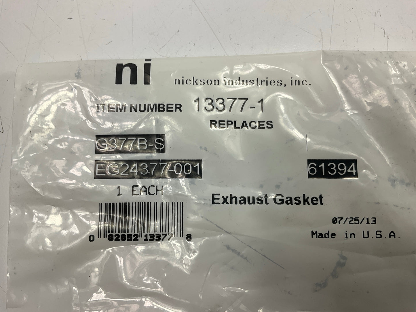 Nickson 13377-1 Exhaust Pipe Front Pipe To Resonator Gasket - 04-07 Saturn Vue