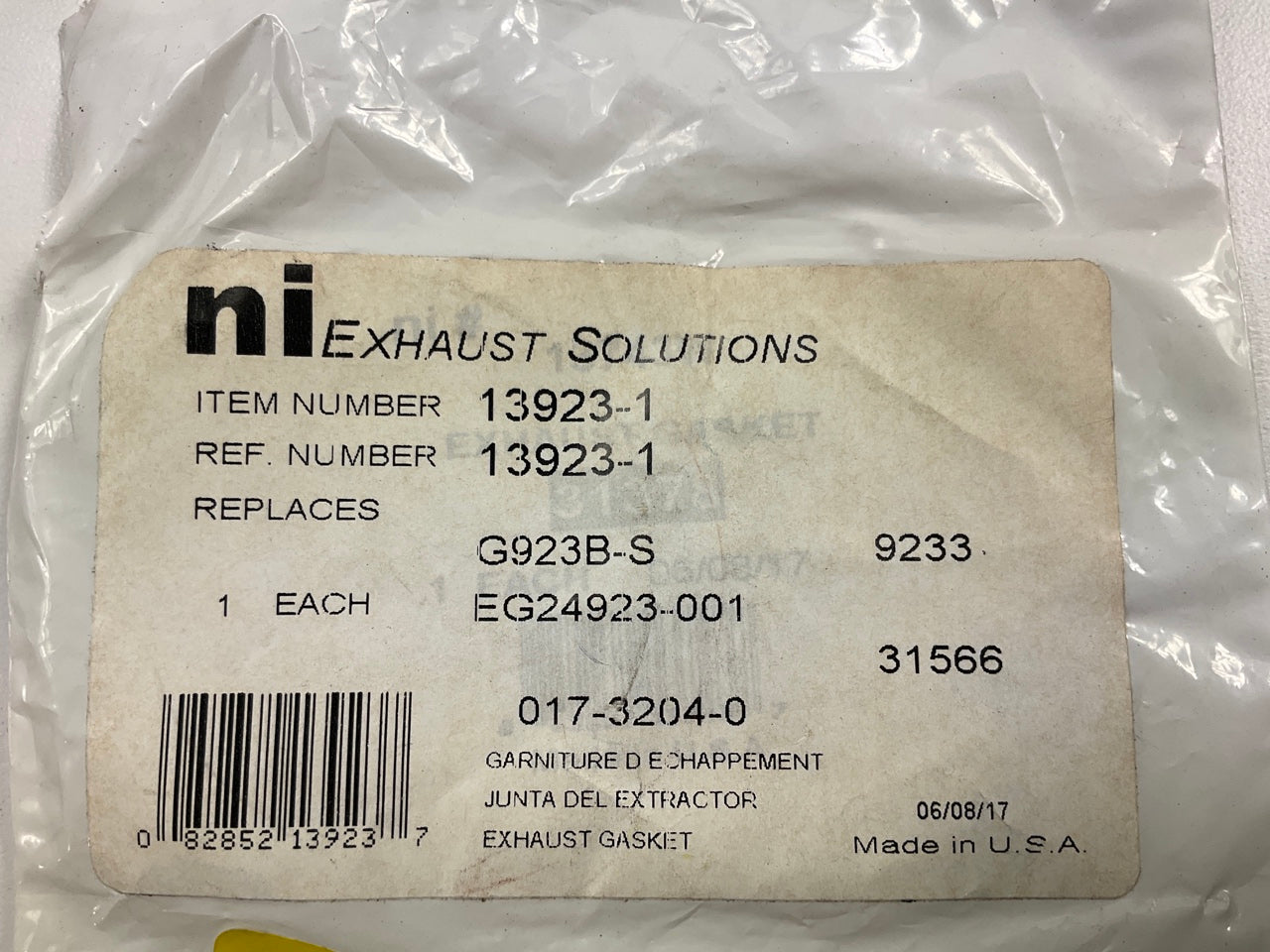 Nickson 13923-1 Exhaust Pipe Flange Gasket