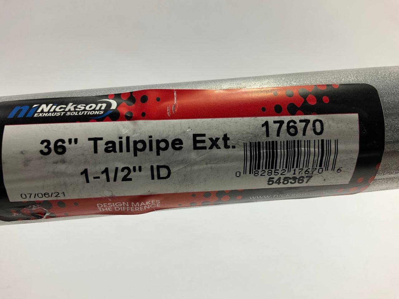 Nickson 17670 Exhaust Pipe Extension, 36'' Long, 1-1/2'' ID