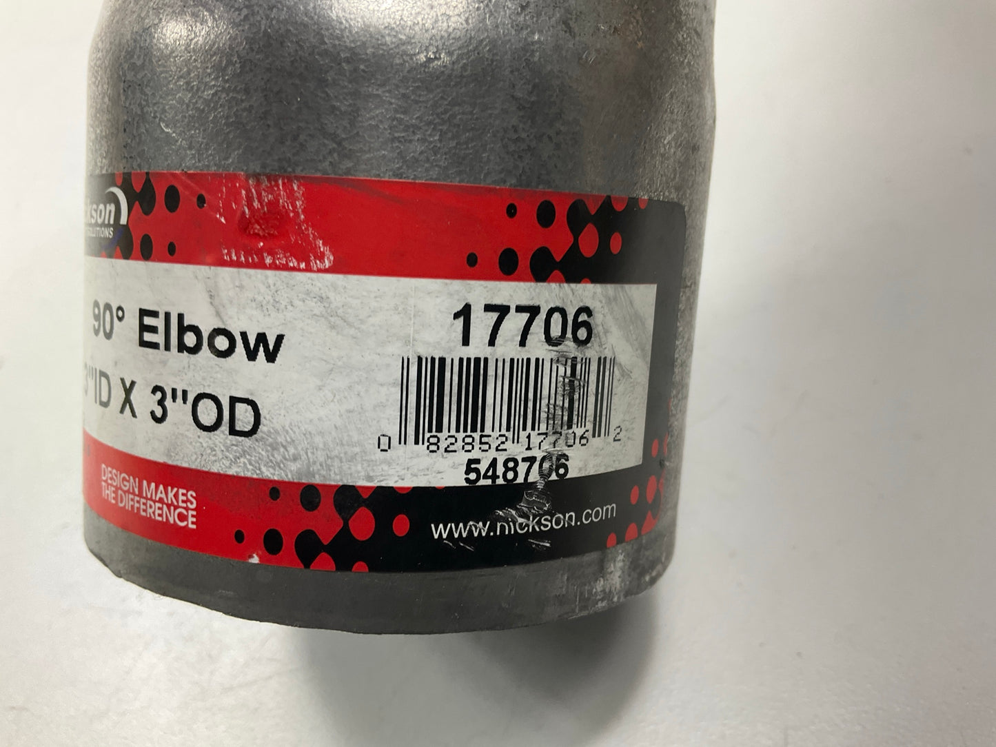 Nickson 17706 3'' 90 Degree Elbow Exhaust Pipe 3'' ID X 3'' OD
