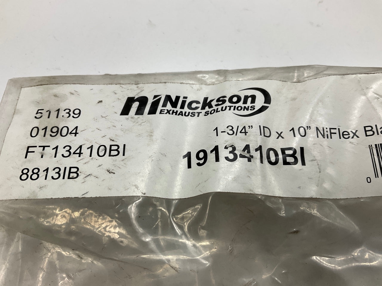 Nickson 1-3/4'' X 10'' Stainless Steel Exhaust Flex Tube Connector 1.75''