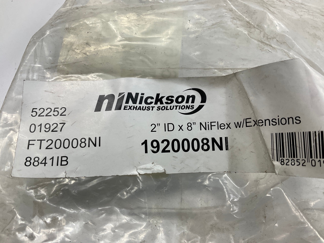 Nickson 1920008NI Exhaust Flex Connector 2'' ID X 8'' Niflex