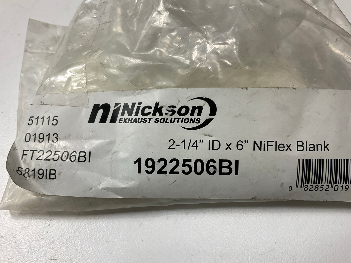 Nickson 2-1/4'' X 6'' Universal Stainless Steel Exhaust Flex Tube Connector 2.25''