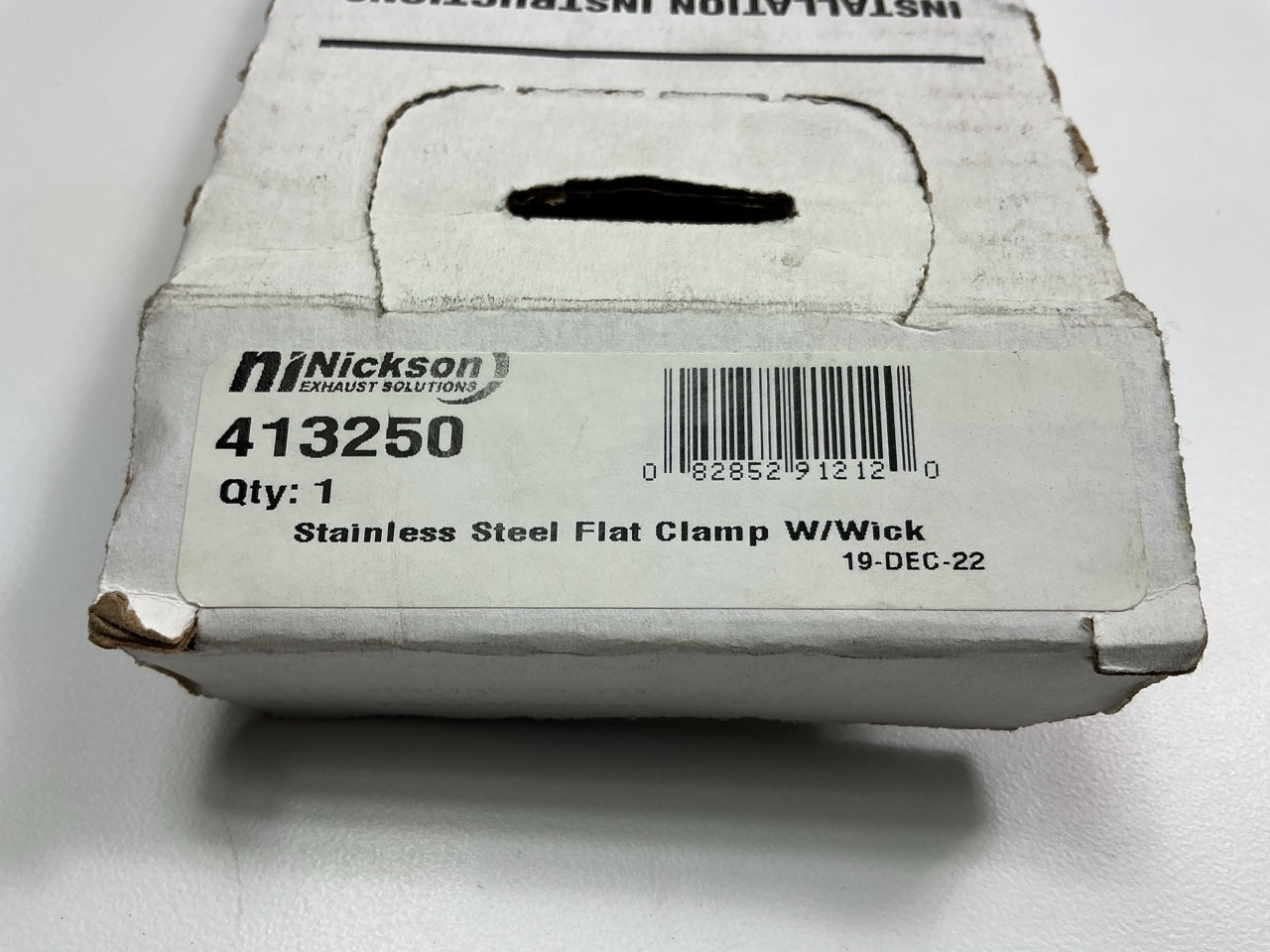 Nickson 413250 2-1/2'' Exhaust Clamp Stainless Steel Flat Band