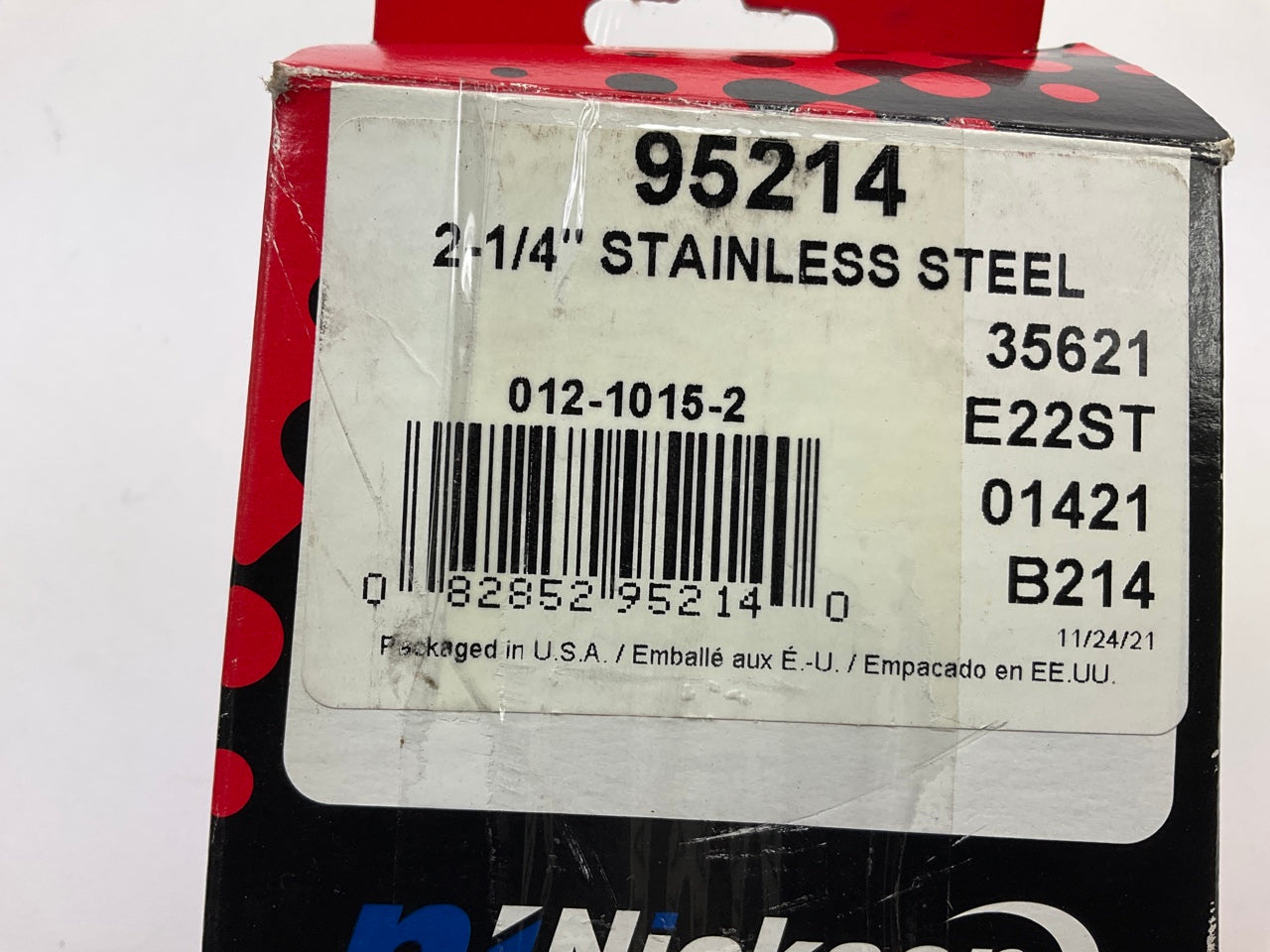 Nickson 95214 2-1/4'' Easy-Seal Exhaust Band Clamp, Stainless Steel, E22ST