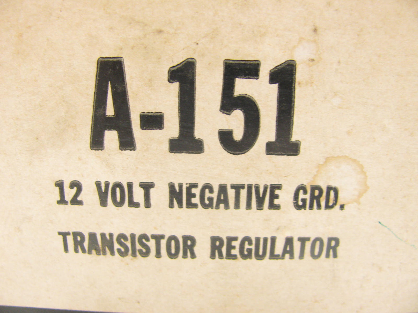 Vintage Niehoff A151 Silicon Transistor Adjustable Voltage Regulator 12V, 3 Amps
