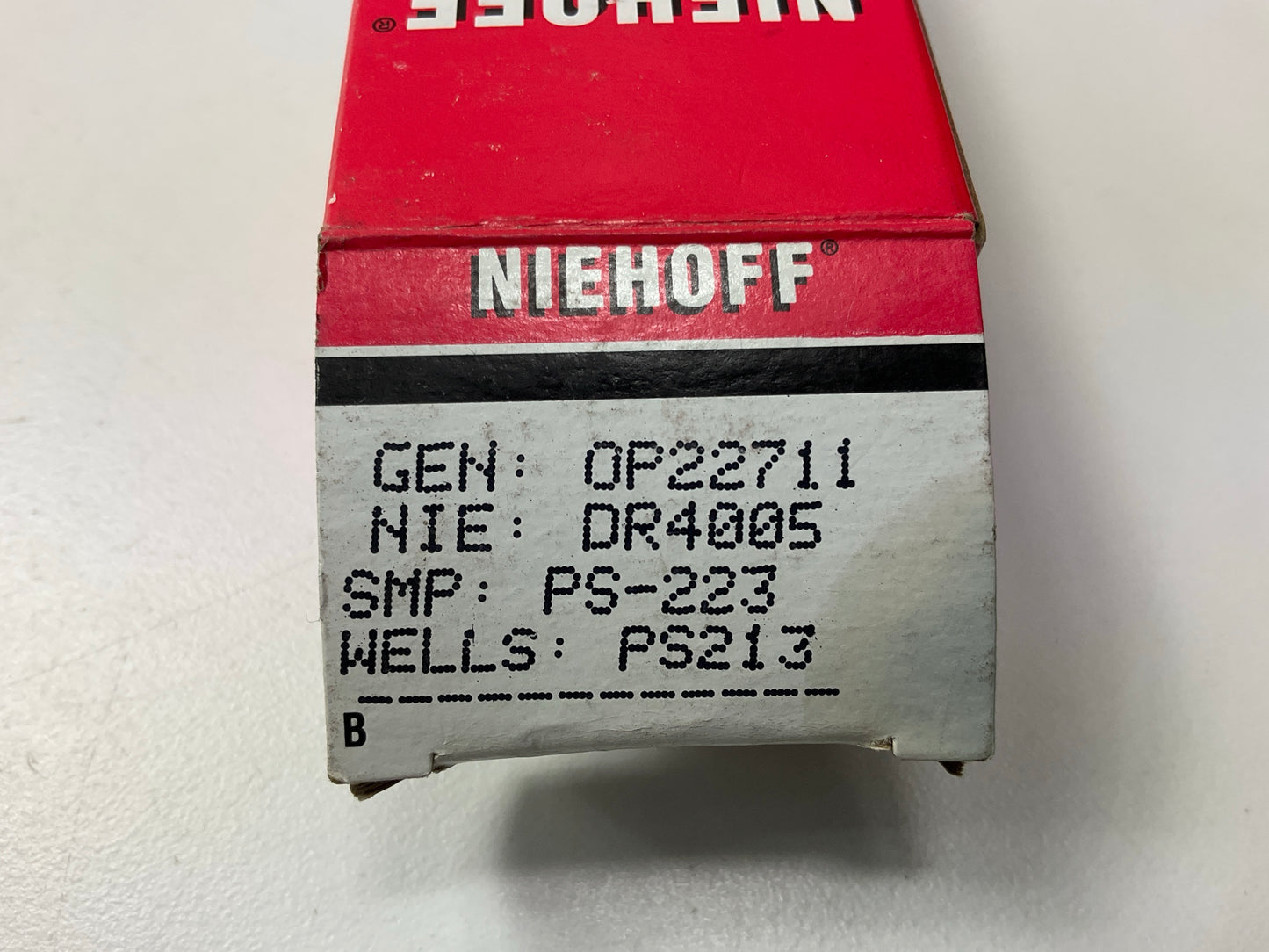Niehoff DR4005 Engine Oil Pressure Switch For Dash Light