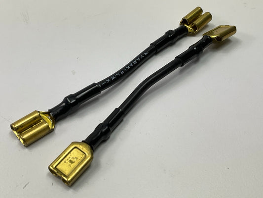(2) NEW - OEM 24161-A0100 Black 1.25 Fusible Fuse Link Wires For Datsun 280z