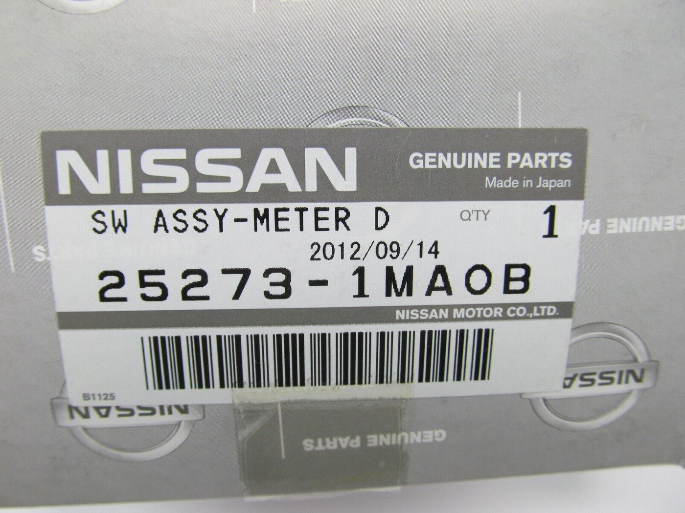 NEW - OEM 25273-1MA0B Meter Display Switch Assembly For Infiniti
