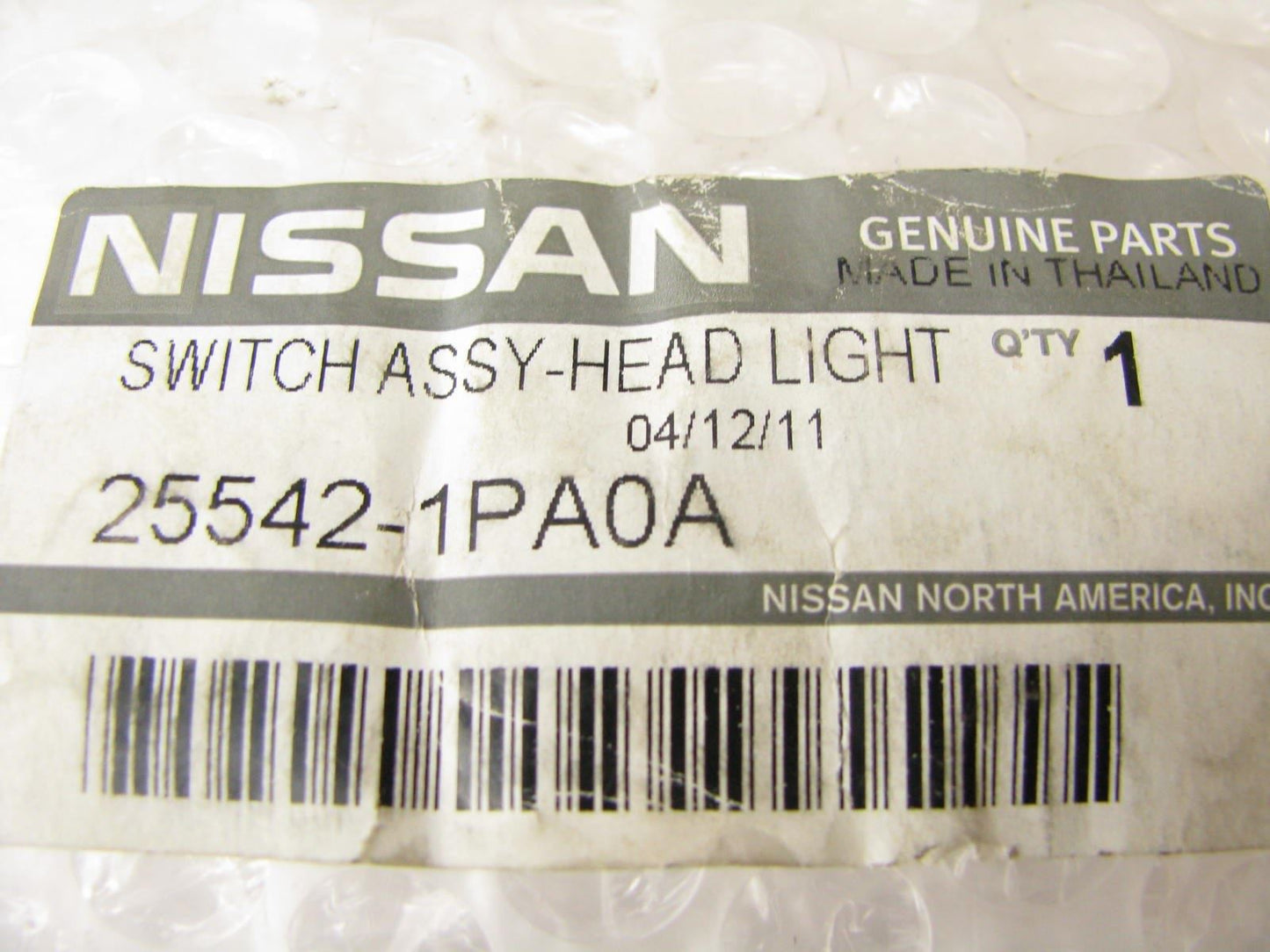 NEW - OEM 255421PA0A Head Light Lamp Switch For 2012-2017 NIssan NV3500