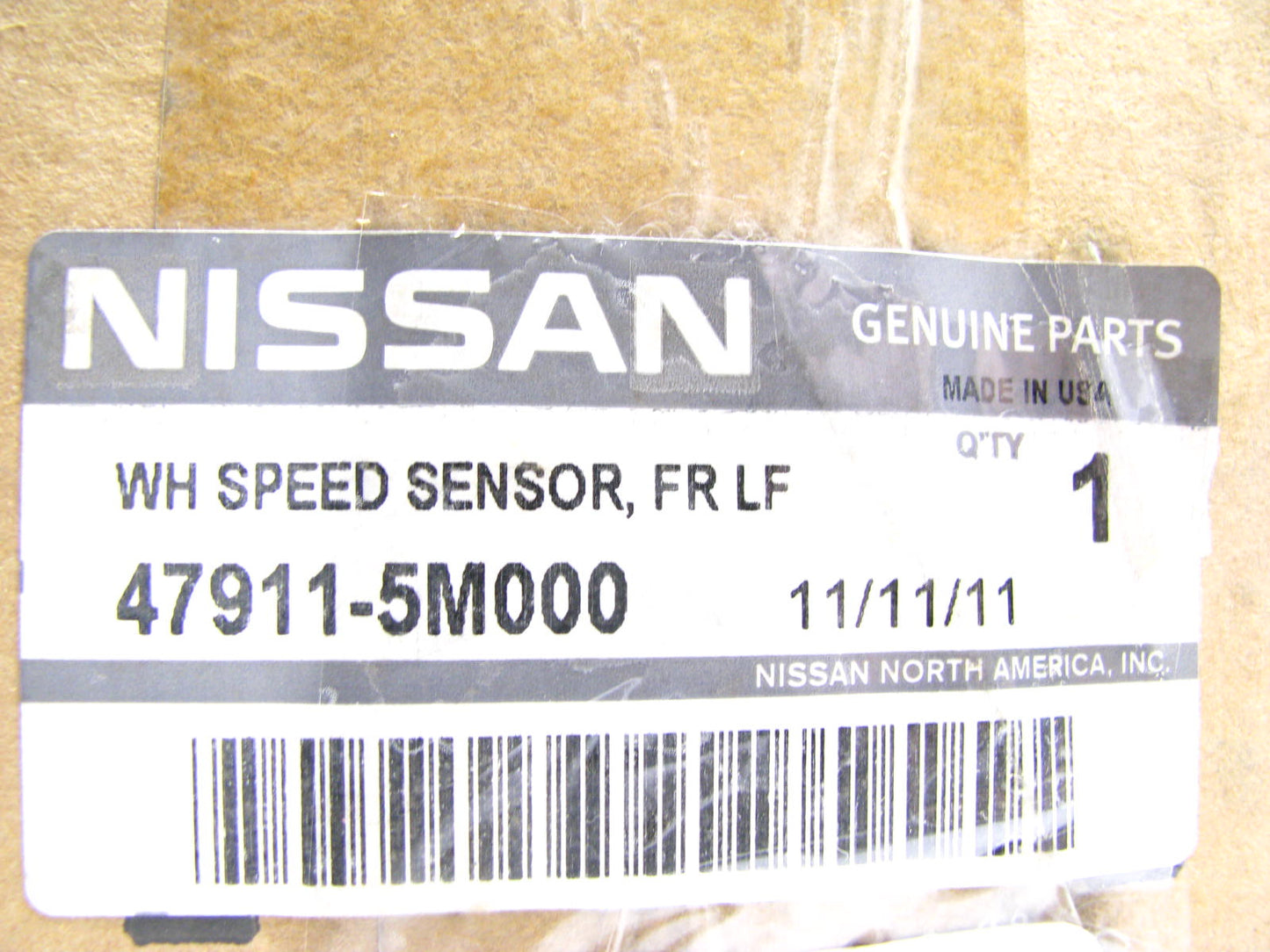 NEW- OEM ABS Wheel Speed Sensor Front Left 47911-5M000 For 00-01 Nissan Sentra