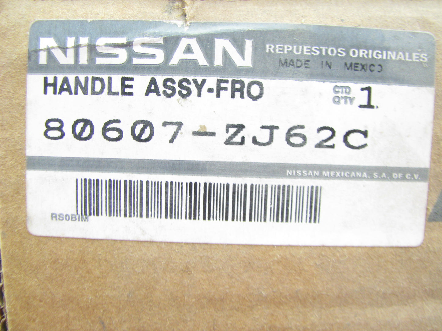 NEW OEM Front Left Exterior Door Handle Blue For 09-10 Nissan Sentra 80607ZJ62C