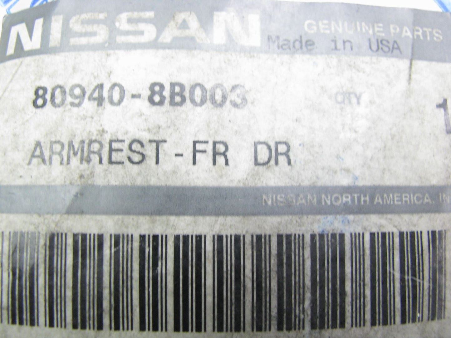 NOS Interior Door Armrest OEM For 1988-1997 Nissan Hardbody Pickup 809408B003