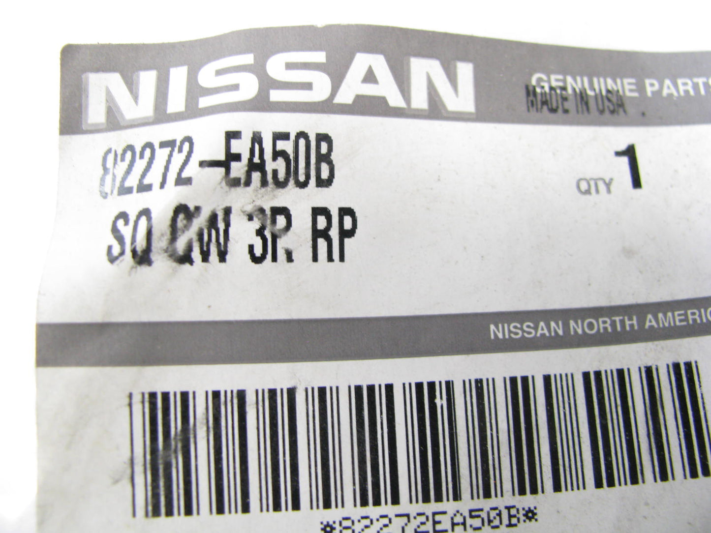 NEW - OEM 82272EA50B Rear Right Weatherstrip Seal For 2006-07 Nissan Pathfinder