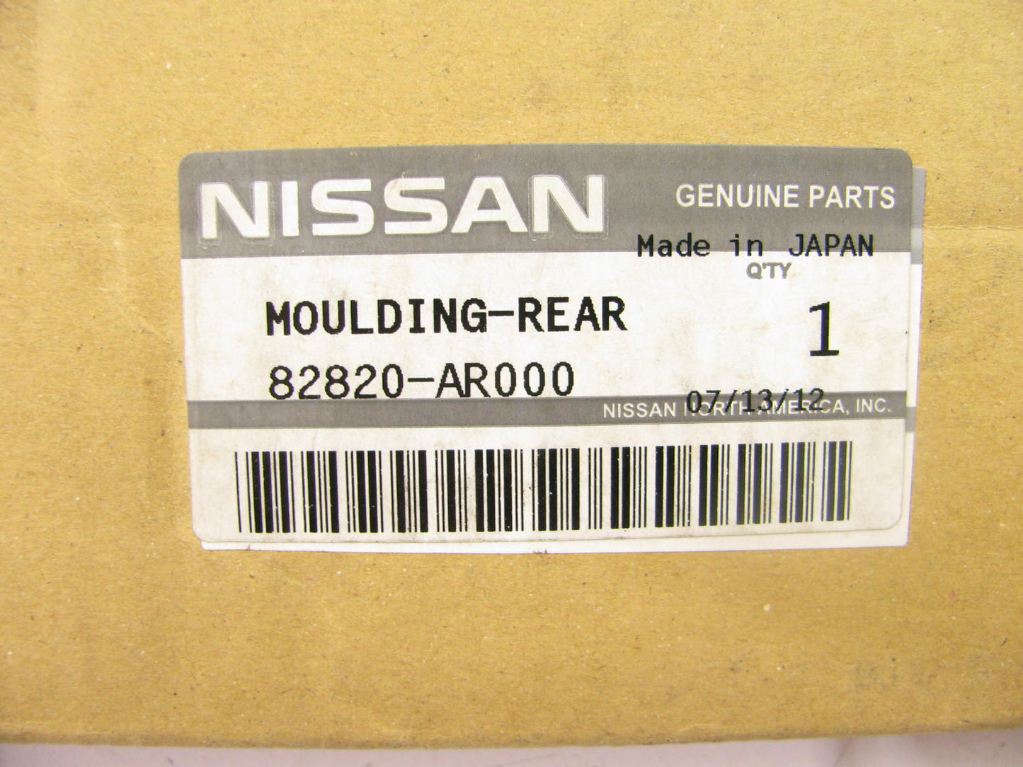 OEM Right Rear Door Glass Belt Weather Strip 82820-AR000 For 02-06 Infiniti Q45