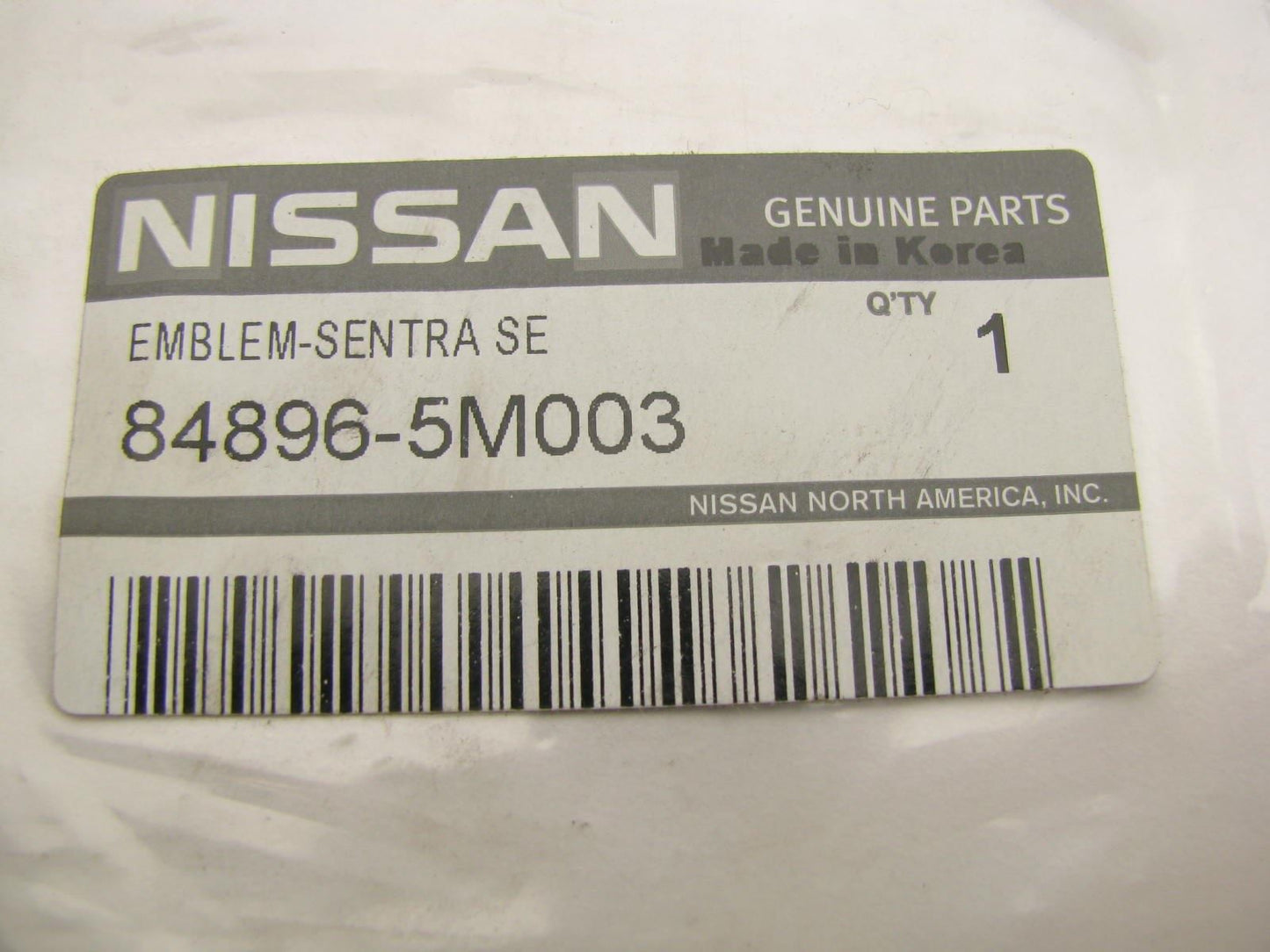 NEW GENUINE REAR Trunk Lid Emblem Nameplate SE, 2.0 OEM For Nissan 848965M003