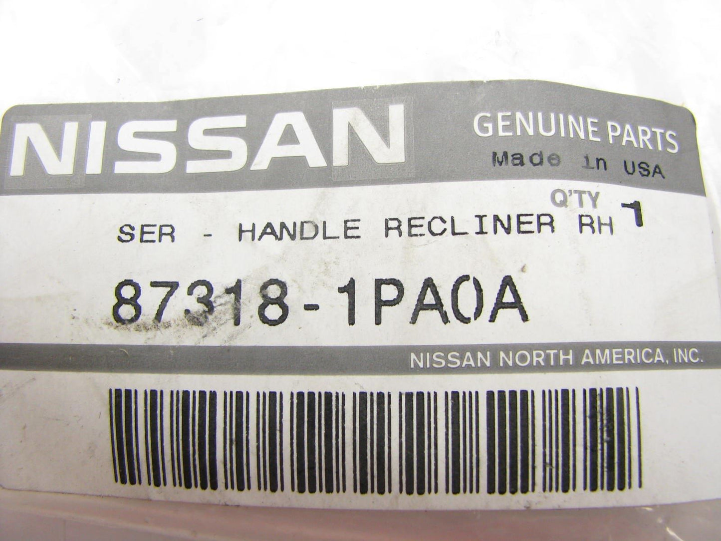 NEW FRONT RIGHT Seat Back Recliner Adjust Handle Knob OEM For Nissan 873181PA0A