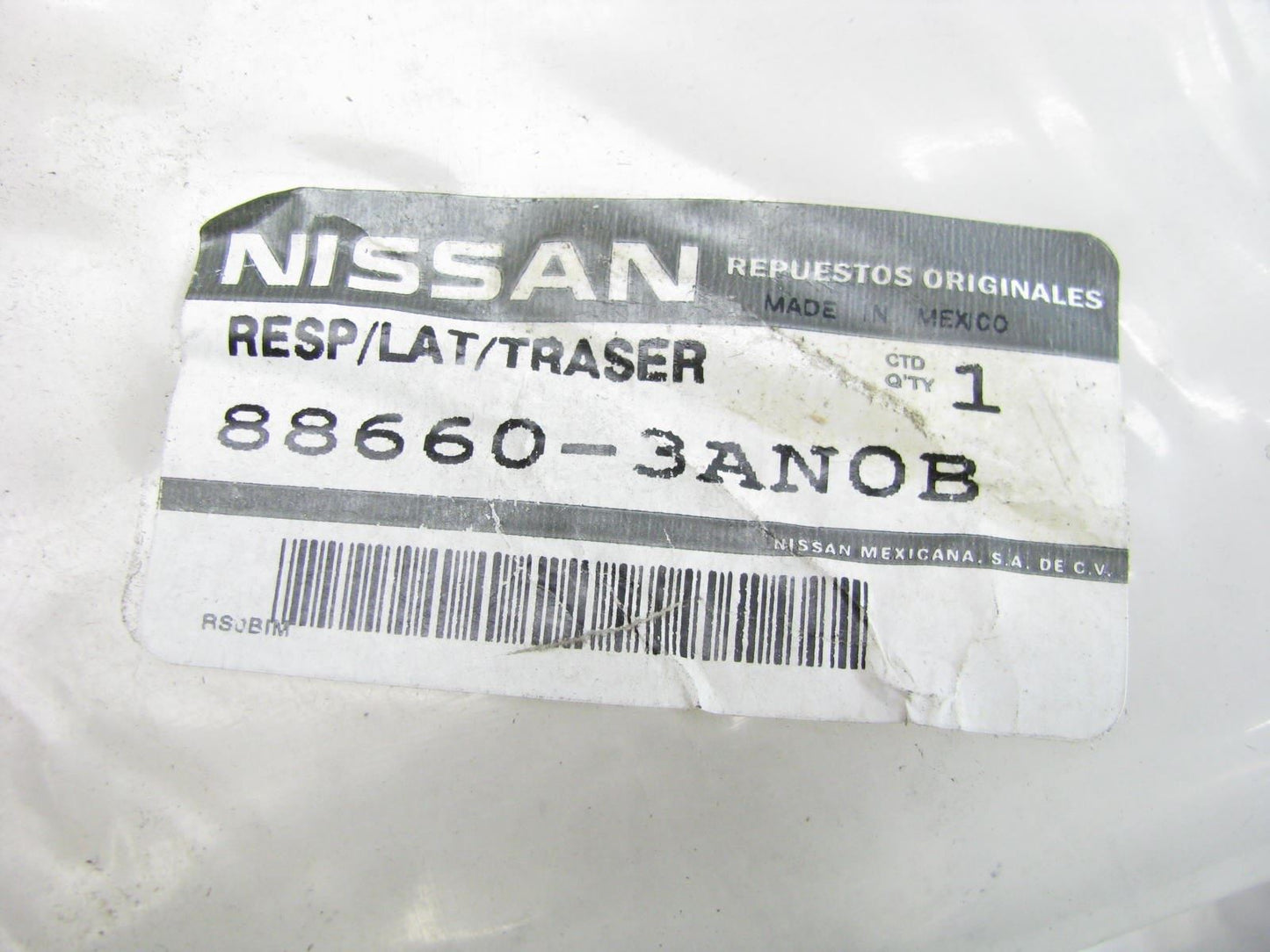 New OEM Rear Left Side Gray Seat Bolster For 12-13 Nissan Versa SEDAN 886603AN0B