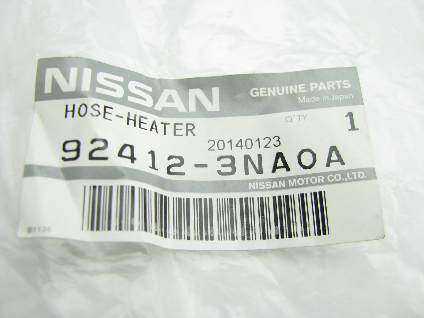 New OEM HVAC Heater Coolant Inlet Hose Tube For 2011-2012 Nissan Leaf 924123NA0A