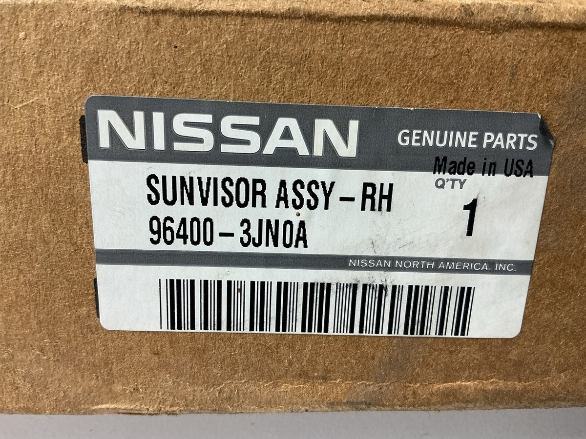 NON-USA Sticker See Photos - NEW OEM For Nissan Right Sun Visor 964003JN0A