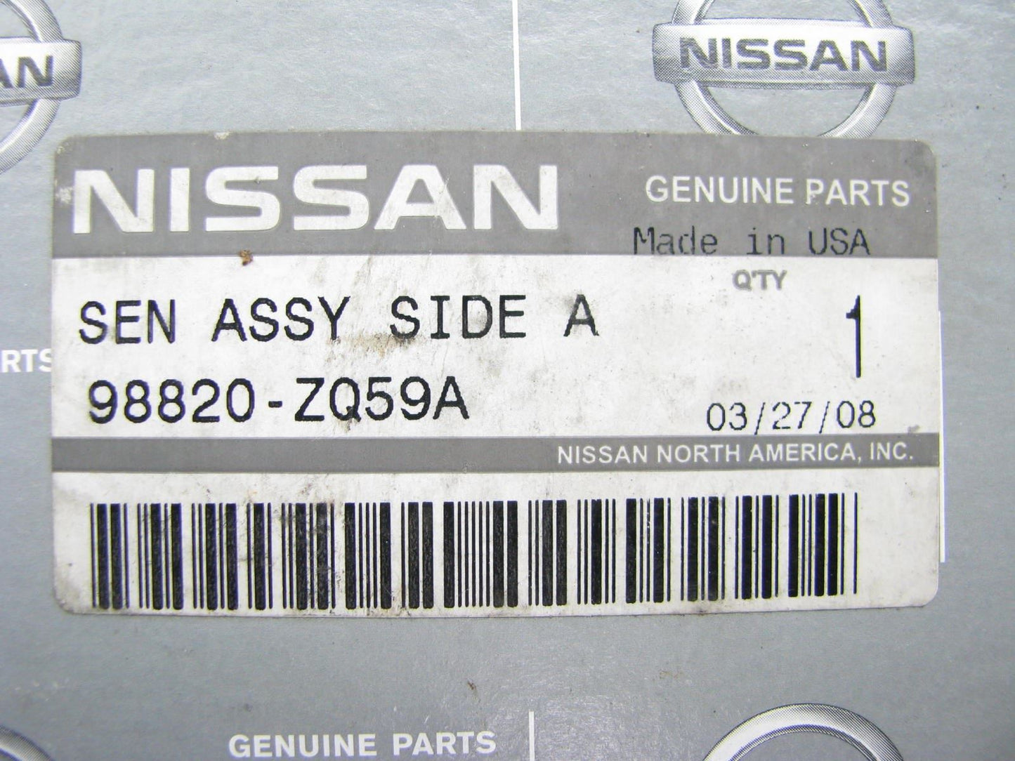 NEW GENUINE SRS Control Module OEM For Nissan 98820ZQ59A 98820-ZQ59A
