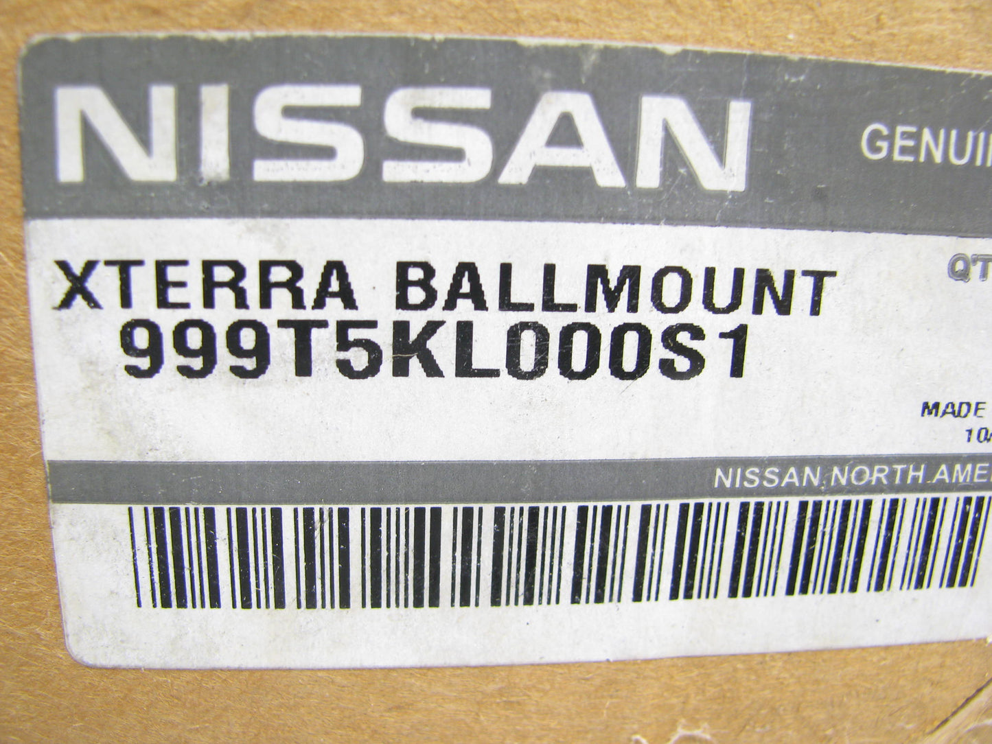 OEM Hitch Ball Mount, 1'' Drop Type, Class III For 05-15 Nissan Xterra