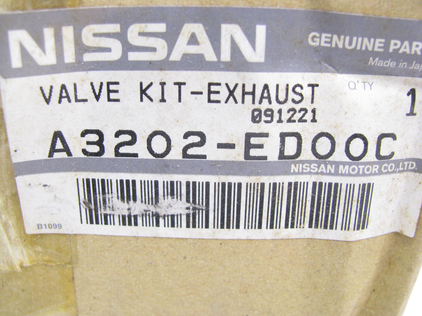 (x8) OEM Exhaust Valves A3202-ED00C For Nissan HR16DE 2009-2011