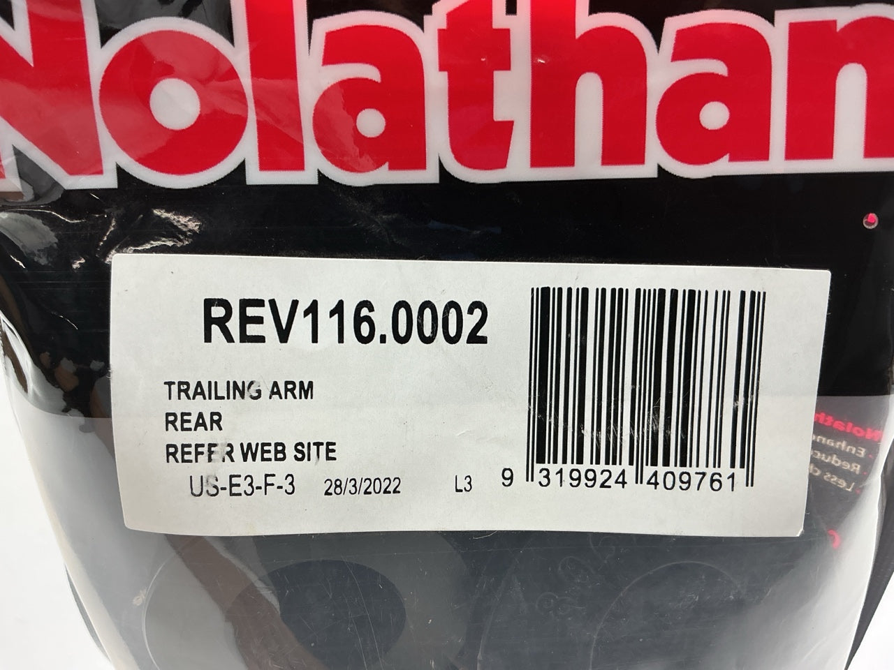 Nolathane REV116.0002 Rear Rearward Lower Trailing Arm Bushing Kit