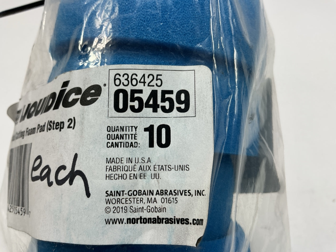 (8) Norton 05459 3'' Medium Liquid Ice Pads 5459 Buff Buffing Polish Polishing