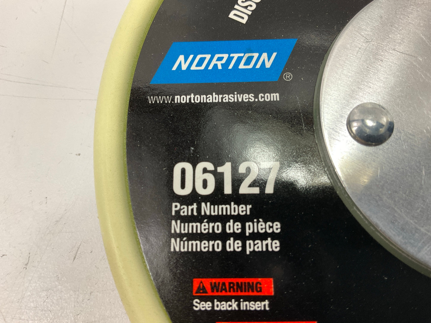 Norton 06127 6'' Disc Back Up Polishing Buffing Pad Soft, Low Profile