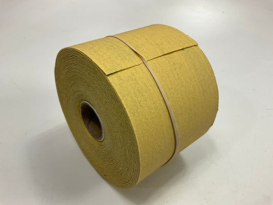 Norton 06150 2.75''x25yd 180 Grit PSA Sandpaper Dura Block GOLD Sticky Back Roll
