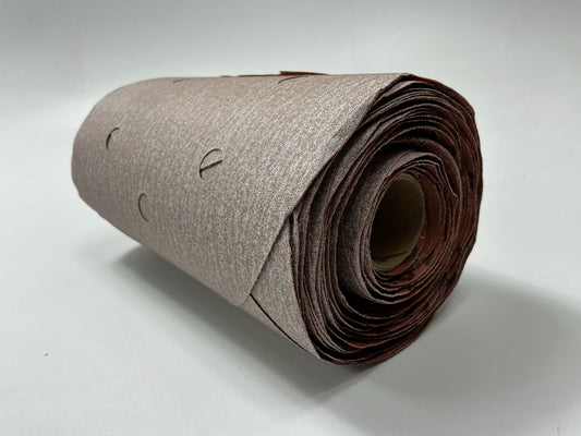 Norton 31511 A275OP 6'' P180 Grit Aluminum Oxide 6-Hole PSA Disc Roll, 100 Total