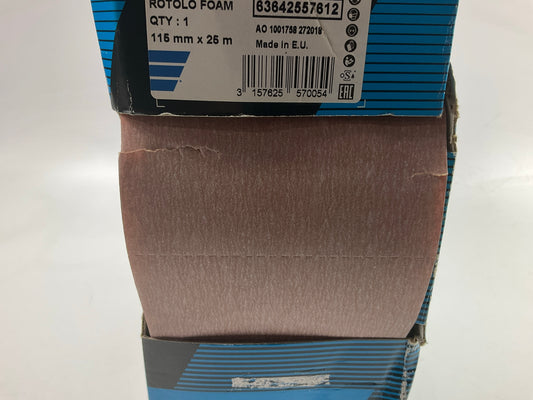 COSMETIC DAMAGE Norton 57612 Rotolo Sanding Foam Pad Roll 4-1/2''x 82' P600 Grit