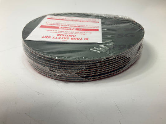 Norton 64821 Blaze F980 Non-Vacuum Grinding Discs, 5'', 36 Grit, Orange, 10/Pack