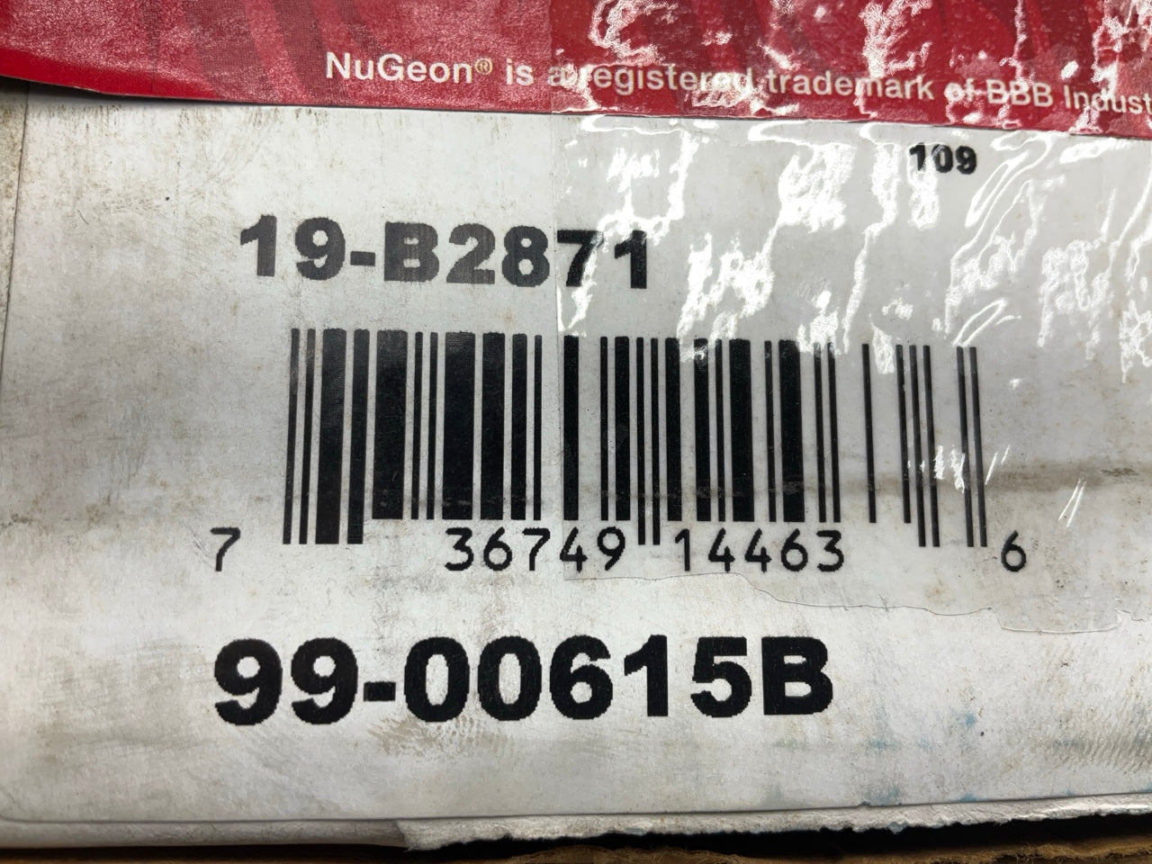 Comes As Shown, Missing Clips REMAN. Nugeon 19-B2871 Front Right Brake Caliper